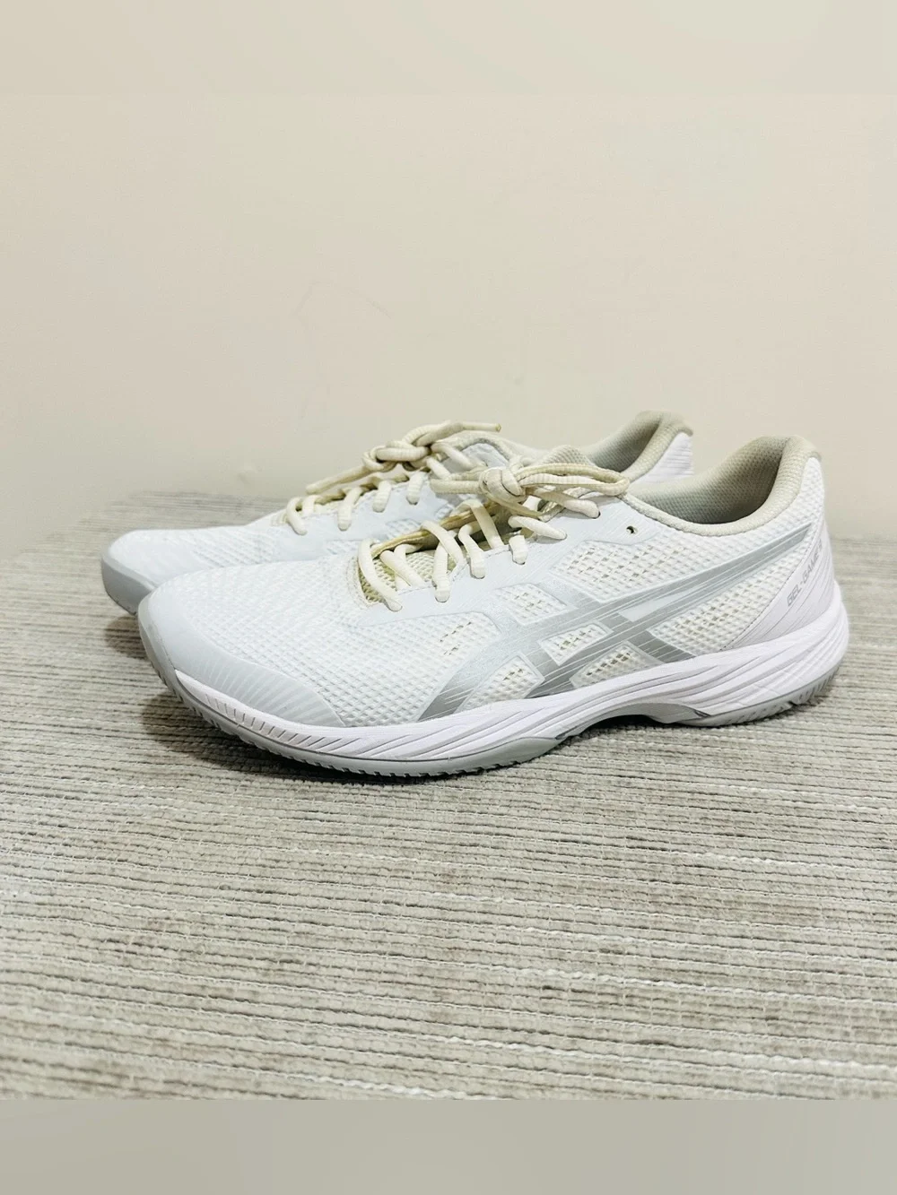 ASICS GEL-GAME 9‎ Women’s Tennis Shoes White/Silver 1042A211 Size 10,5